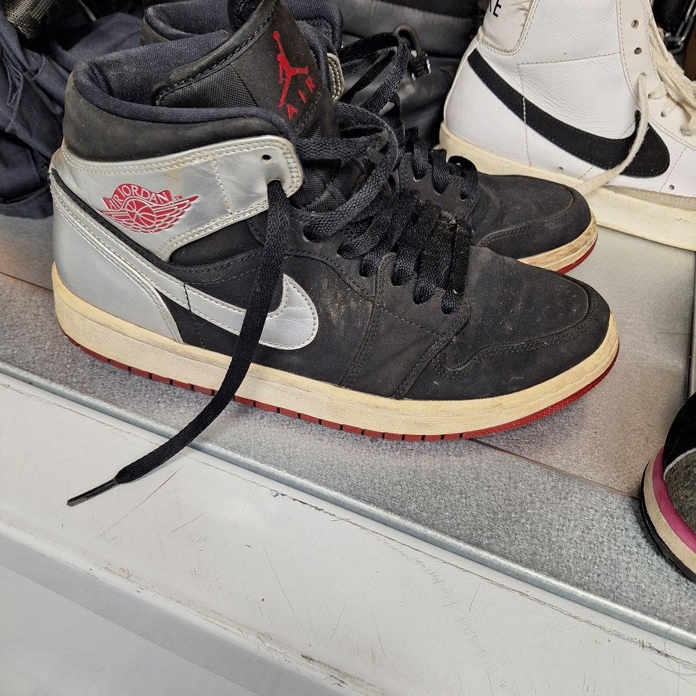Jordan High-Top Sneakers - Black and Red
